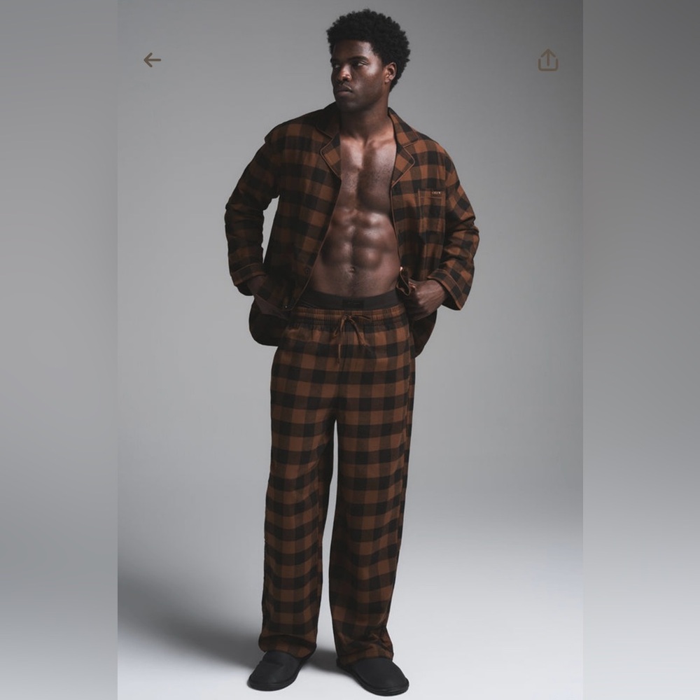 SKIMS FLANNEL SLEEP MENS SLEEP SET